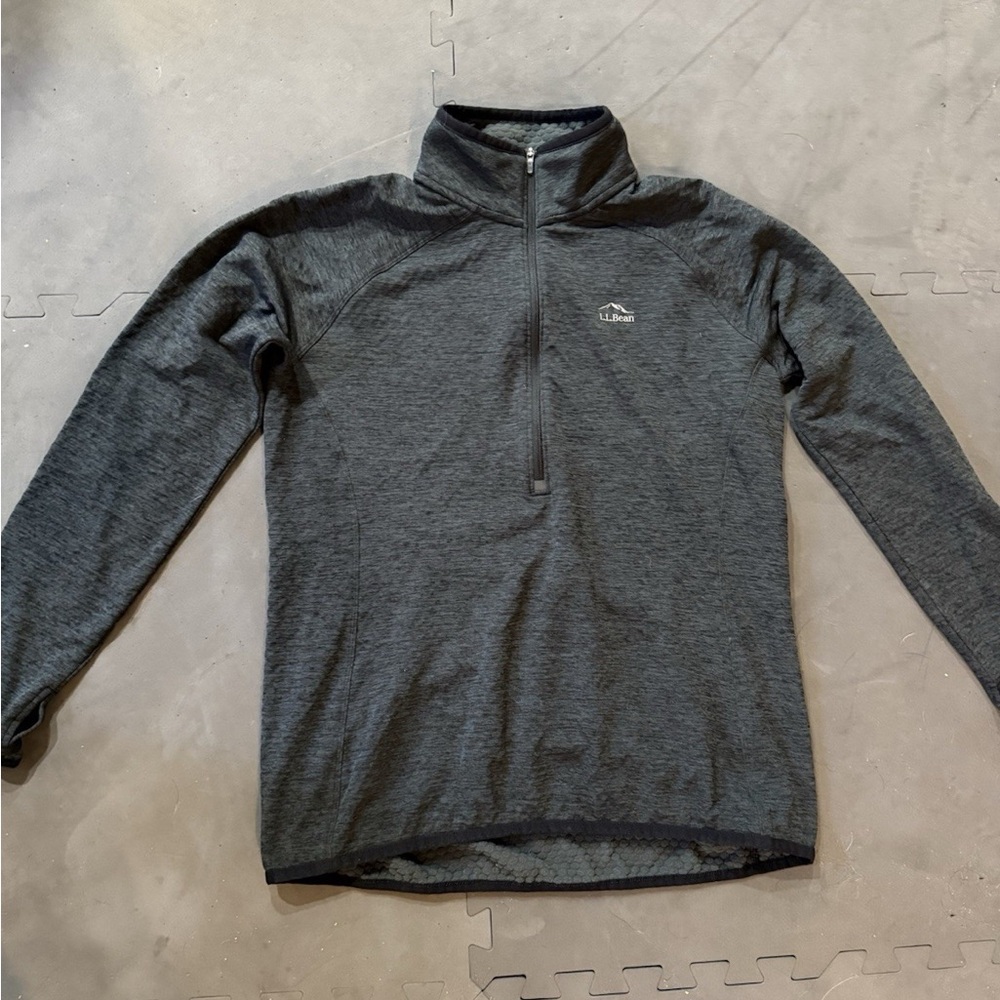 L.L. Bean Women's Dark Gray Quarter-Zip Pullover